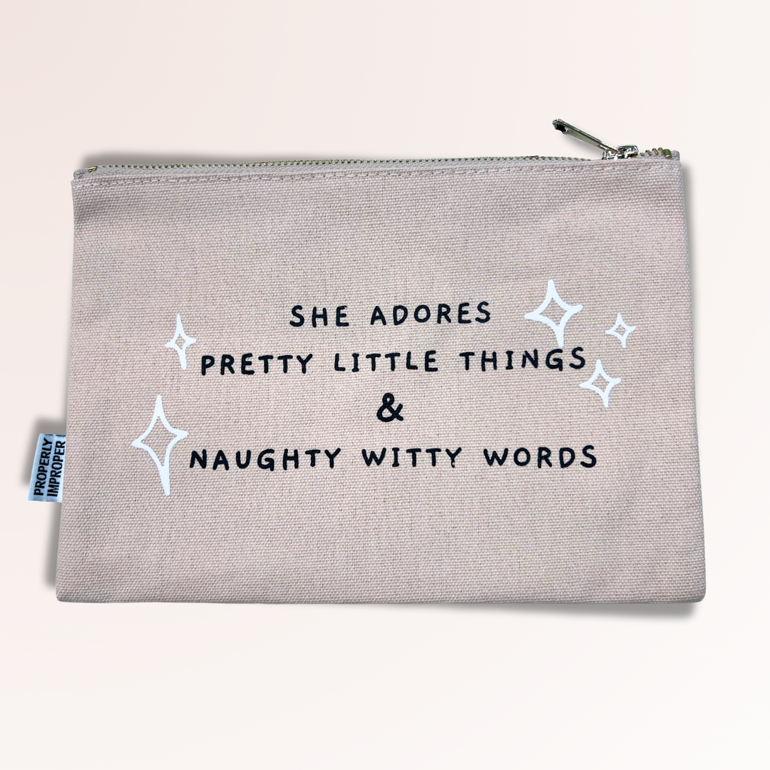 She Adores Pretty Little Things - Canvas Pouch