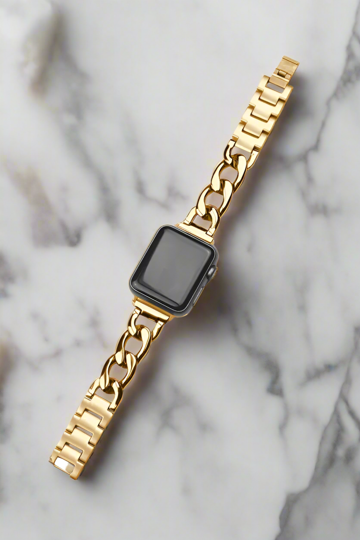 Gold Chain Link Apple Watch Band