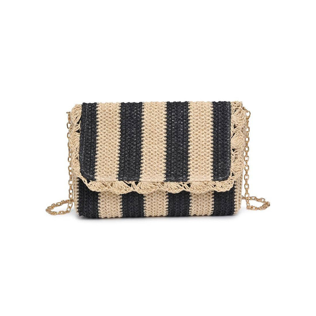 Winnie Woven Stripe Clutch