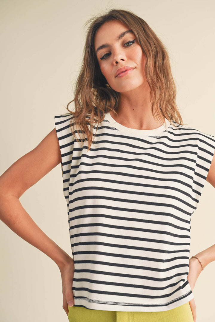 Sloan Stripe Sleeveless Top