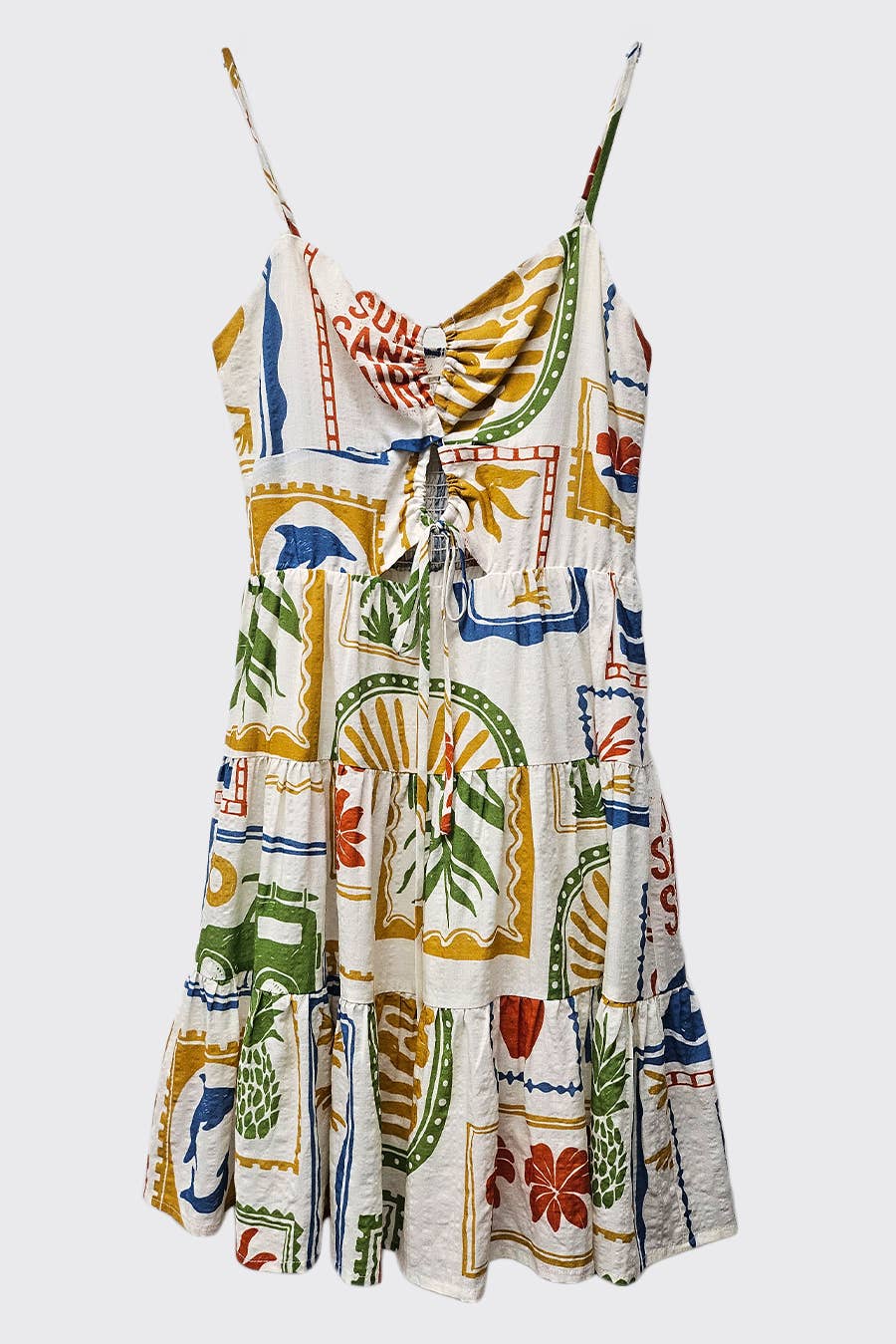 Seaside Mosaic Mini Dress