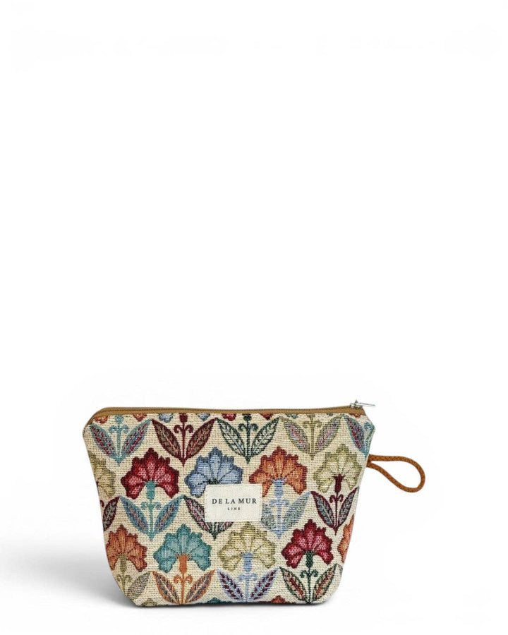 Floral Jacquard Small Makeup Bag