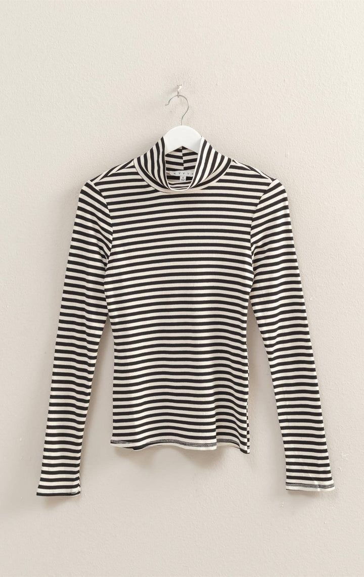 Sawyer Striped Turtleneck