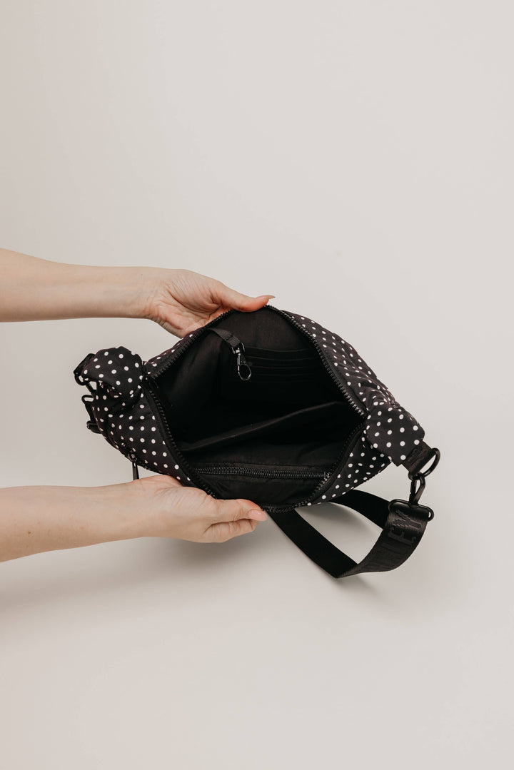 Brixley Crescent Bag - Pepper Dot