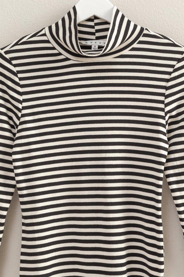 Sawyer Striped Turtleneck