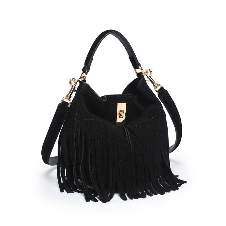 Bowie Leather Fringe Crossbody