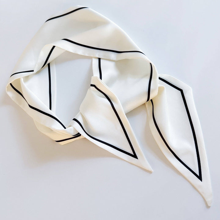 Contrast Ribbon Scarf
