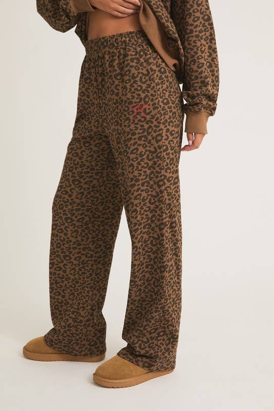 Wildly Cozy Leopard Lounge Set