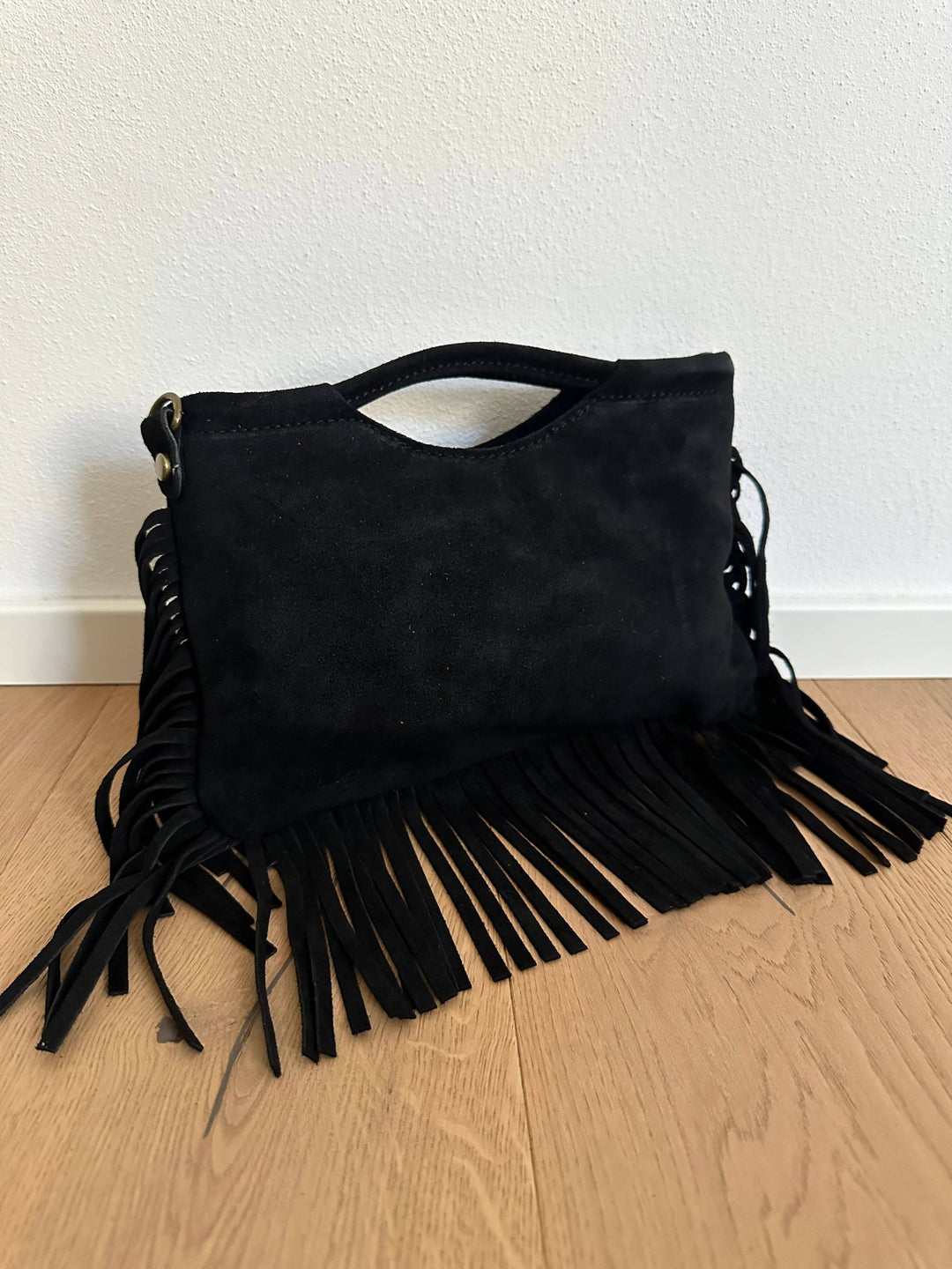 Suede Fringe Bag