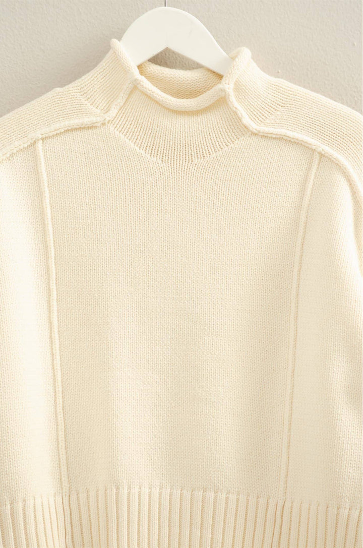 Crema Mock Neck Sweater