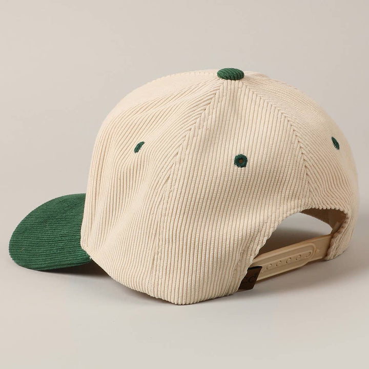 Put It On Santa's Tab Glitter Corduroy Hat