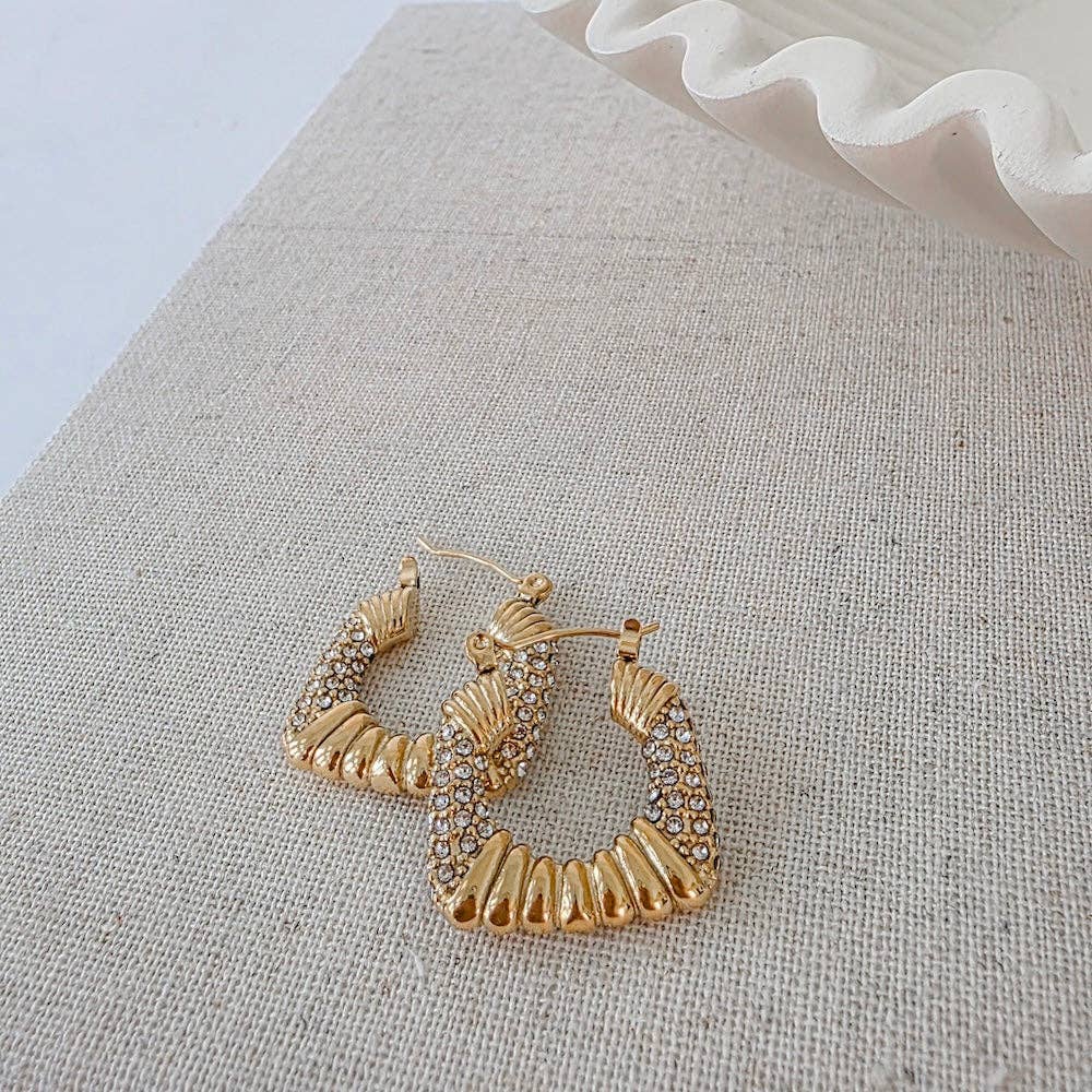 Daphne Hoop Earrings - waterproof