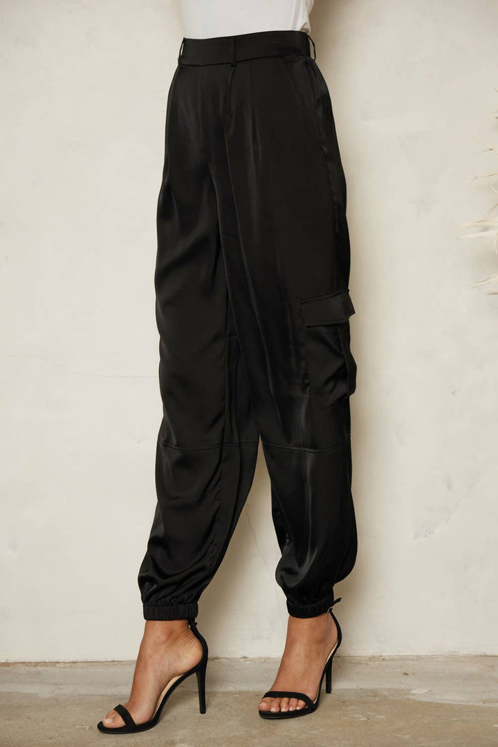 Brooklyn Satin Utility Trousers