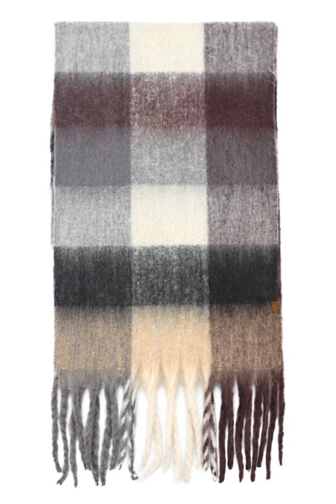 C.C Plaid Winter Scarf