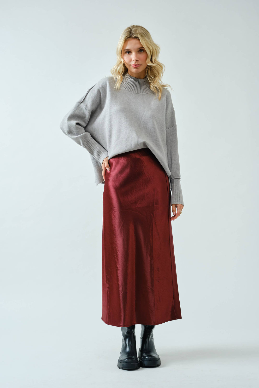 Merlot Midi Skirt