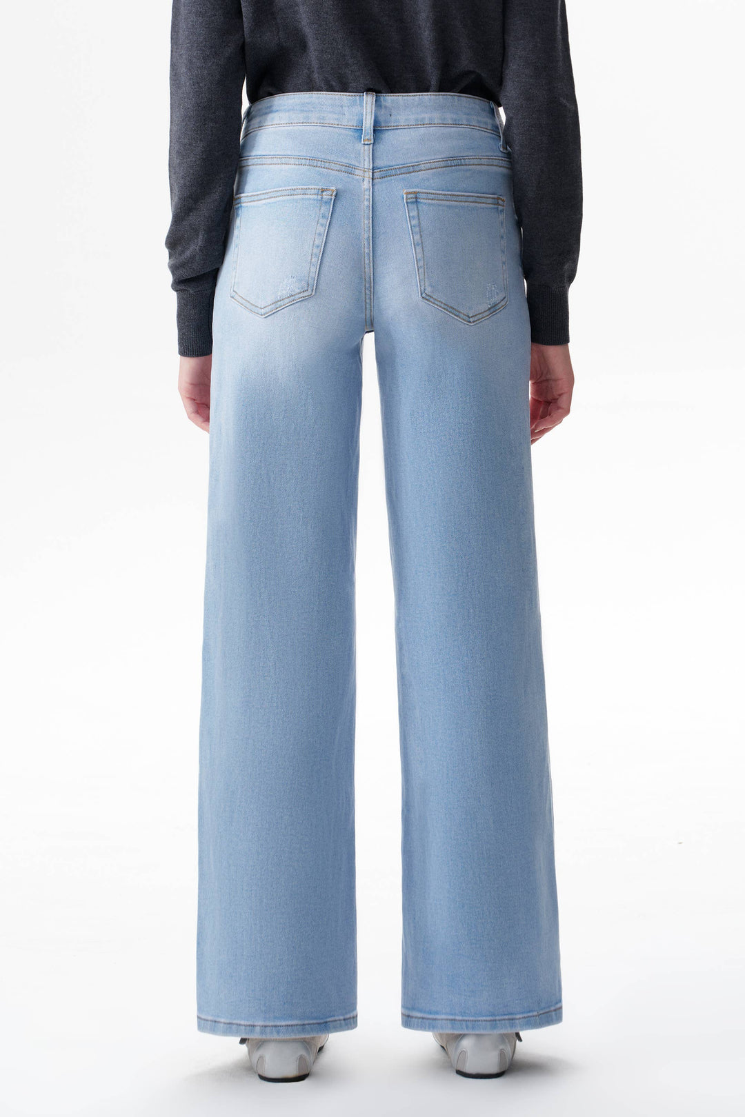 Rowanne Mid-Rise Wide Leg Jeans