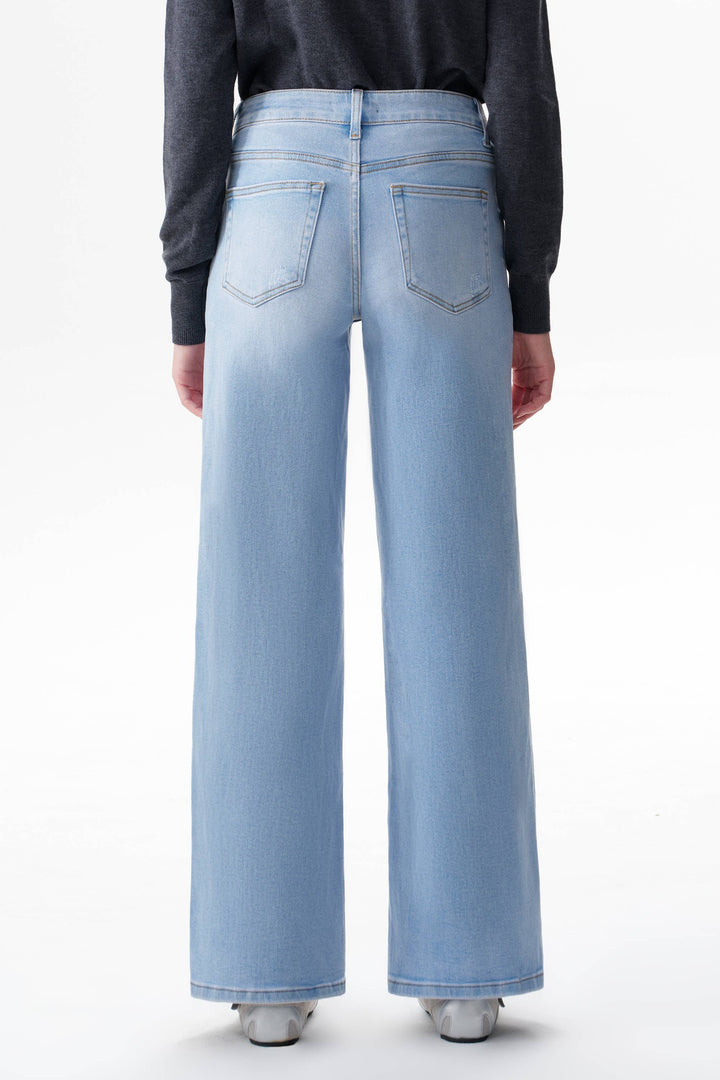 Rowanne Mid-Rise Wide Leg Jeans