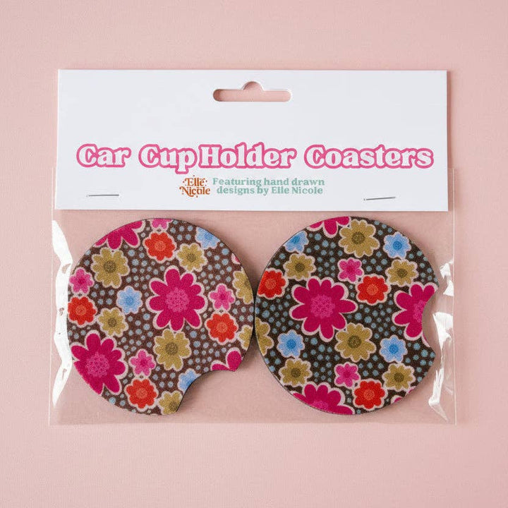 Car Cupholder Coasters - Cosmos
