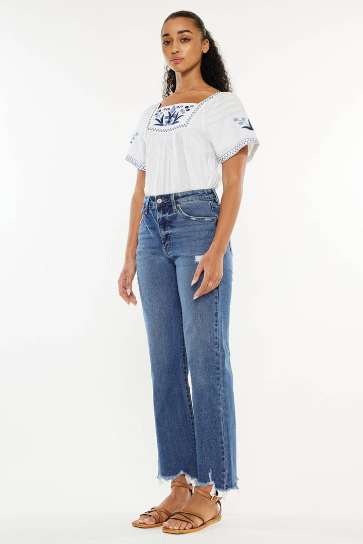 Shannon Slim Wide Leg Jeans