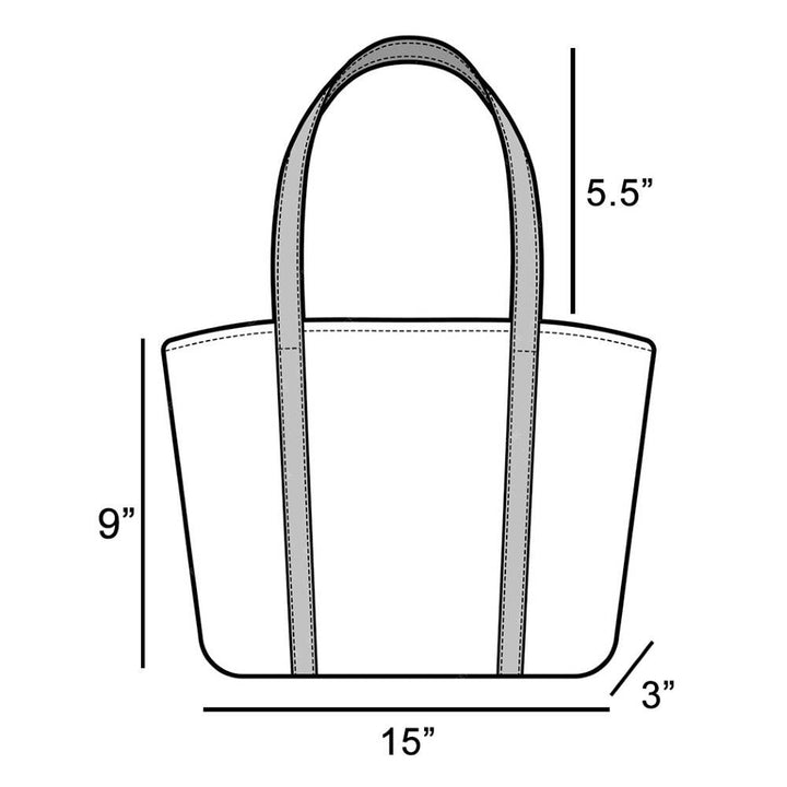 Palma Striped Straw Tote Bag