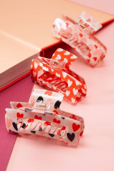 Heart Hair Clips