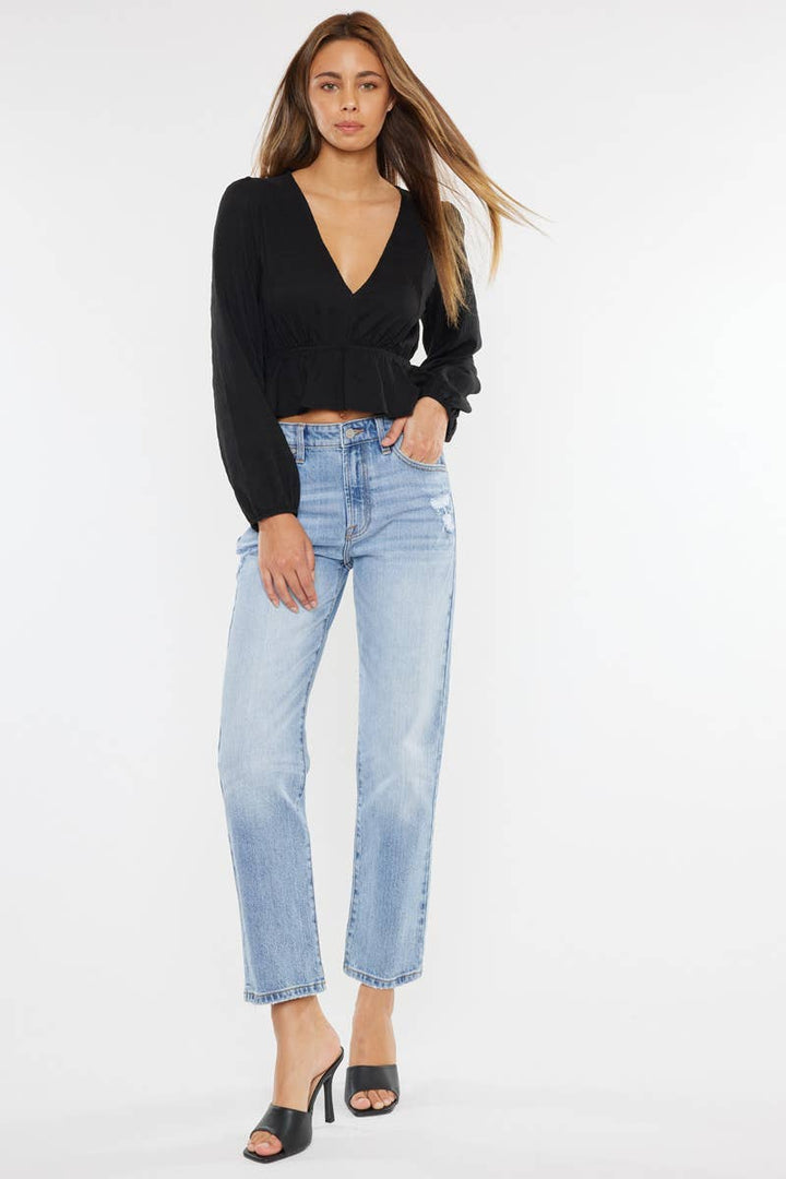 Chantal Ankle Straight Jeans