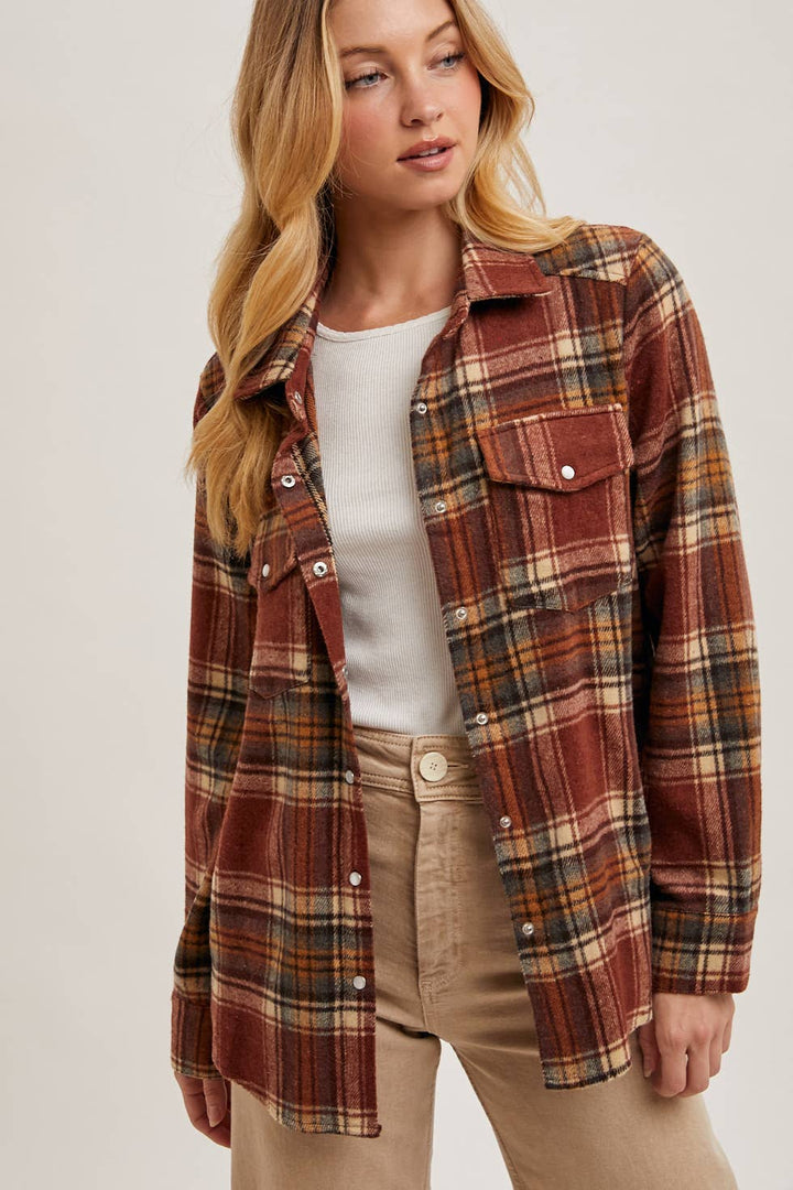 Rustwood Plaid Shacket