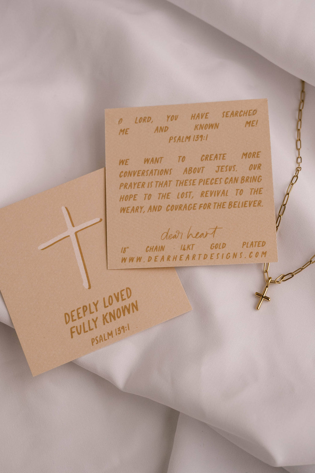 Deeply Loved Cross Necklace