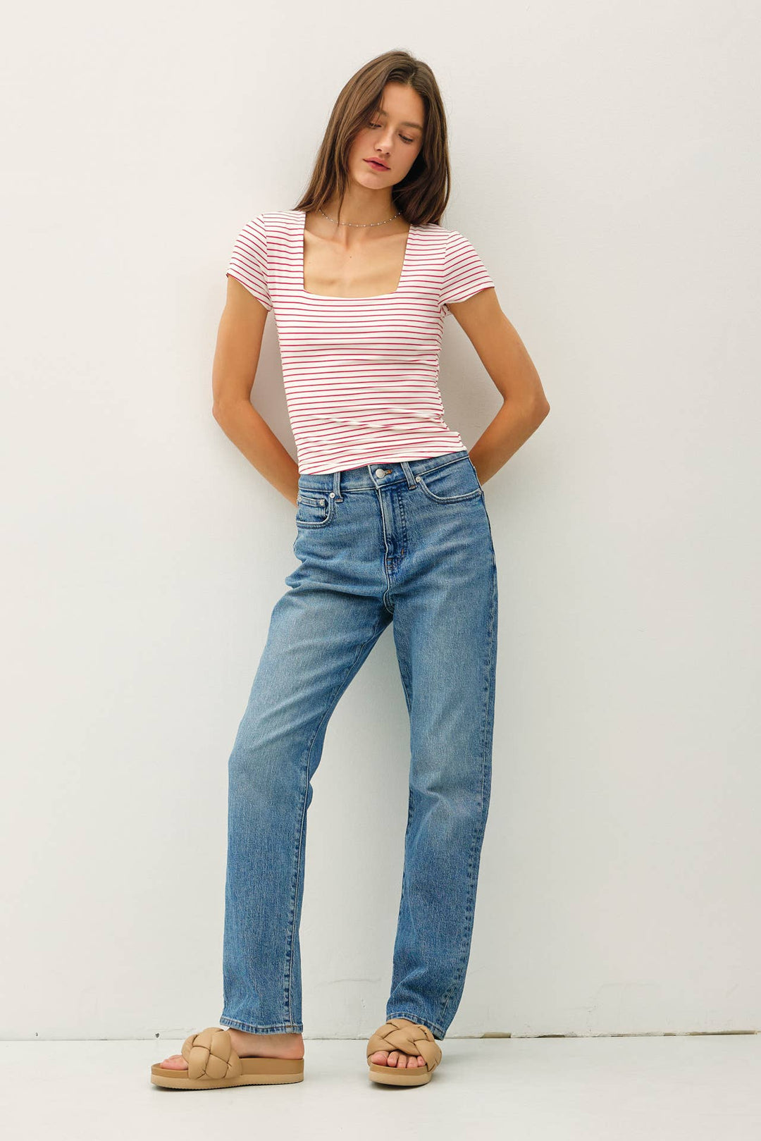 Ruby Striped Tee