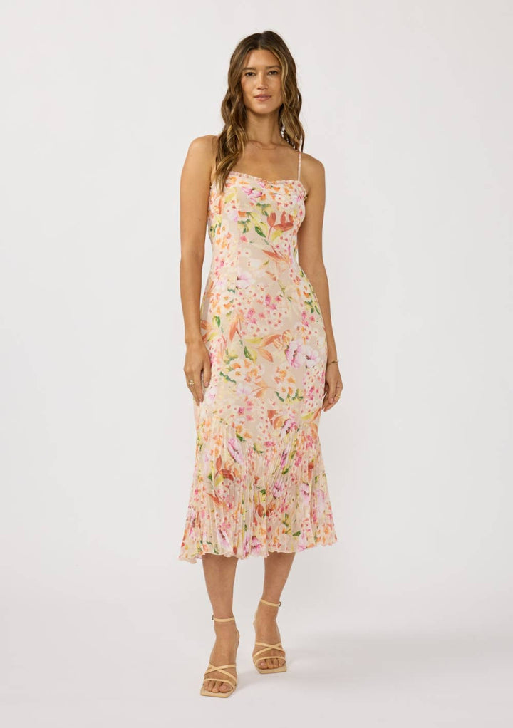 Lily Floral Midi Dress