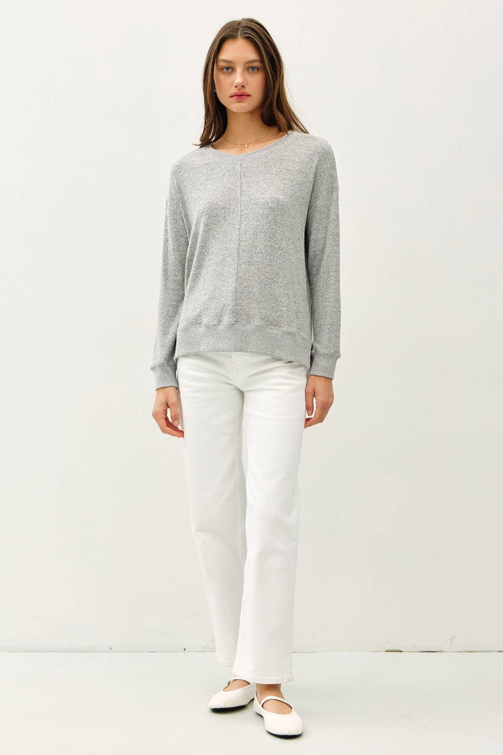 Minimalist Hacci Knit Sweater