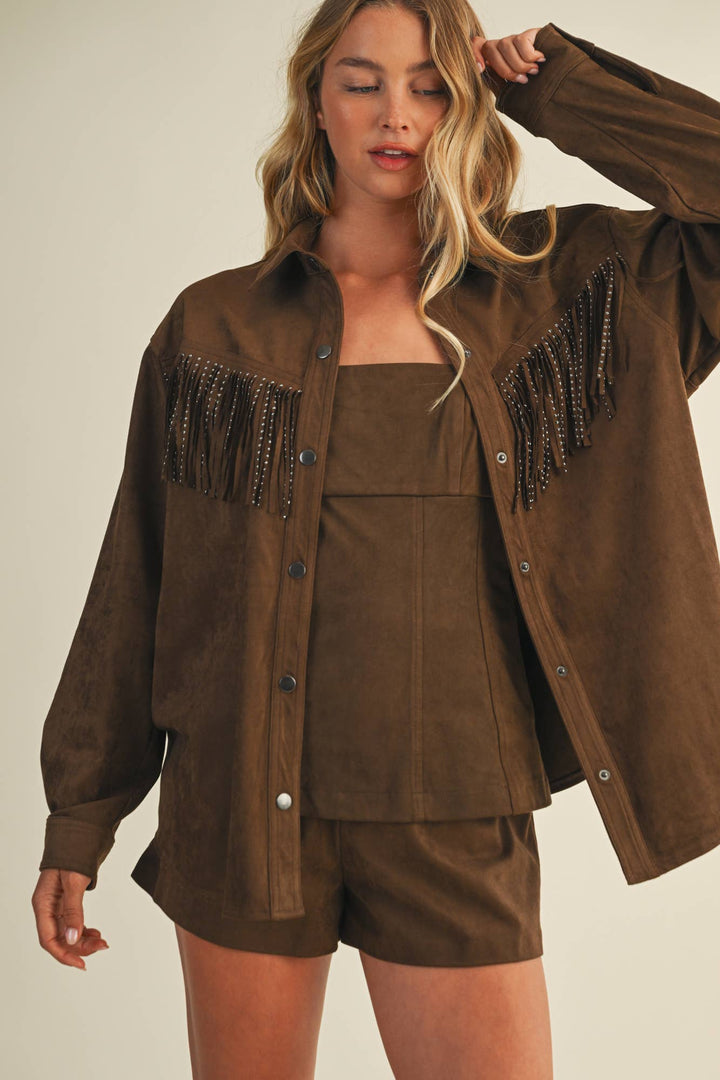 Oakley Studded Fringe Jacket