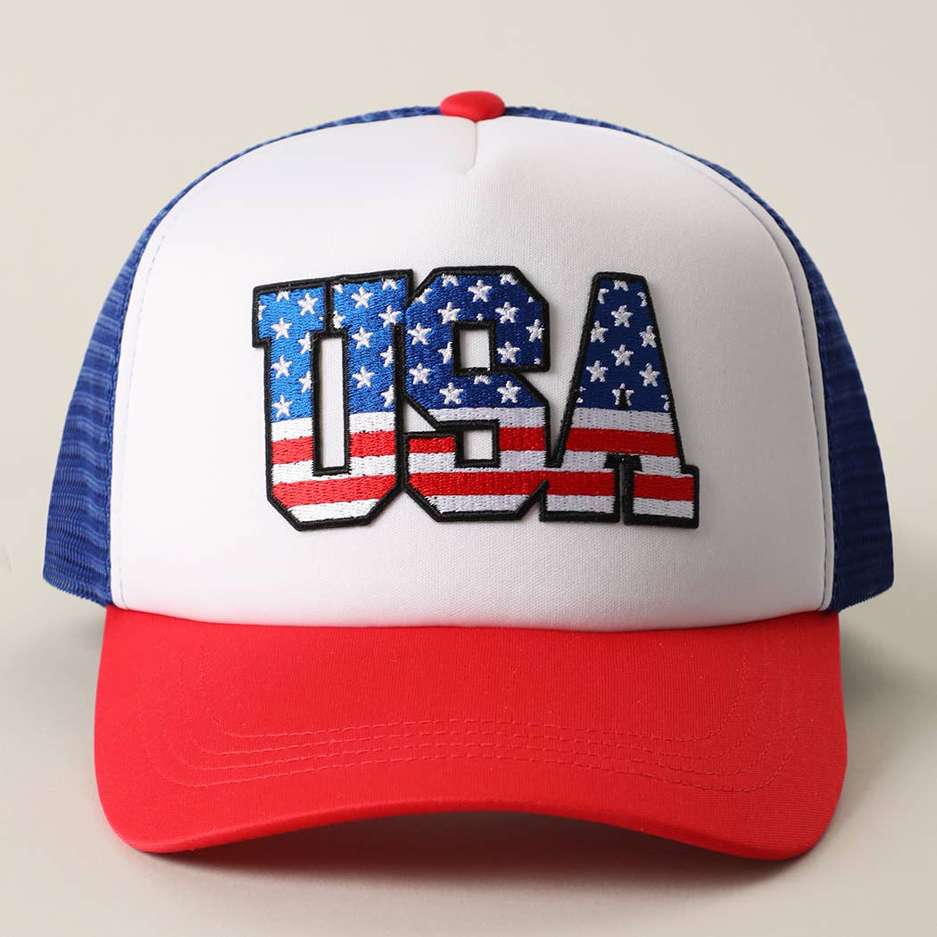 USA Flag Patch Hat