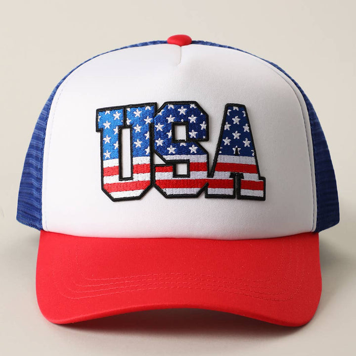 USA Flag Patch Hat