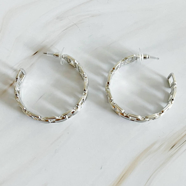 Linked Up Hoop Earrings