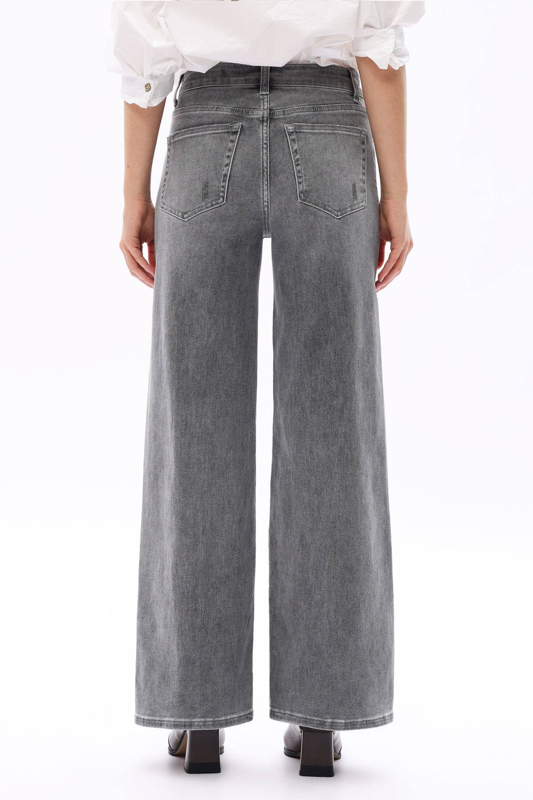 Rowanne Mid-Rise Wide Leg Jeans