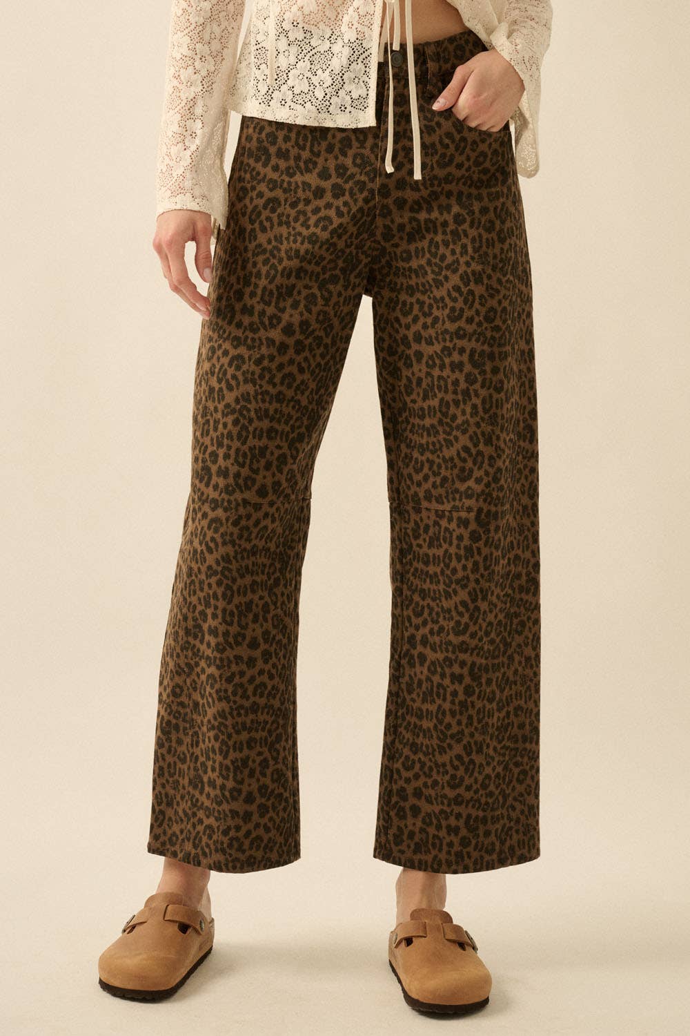 Wild Side Leopard Twill Pants