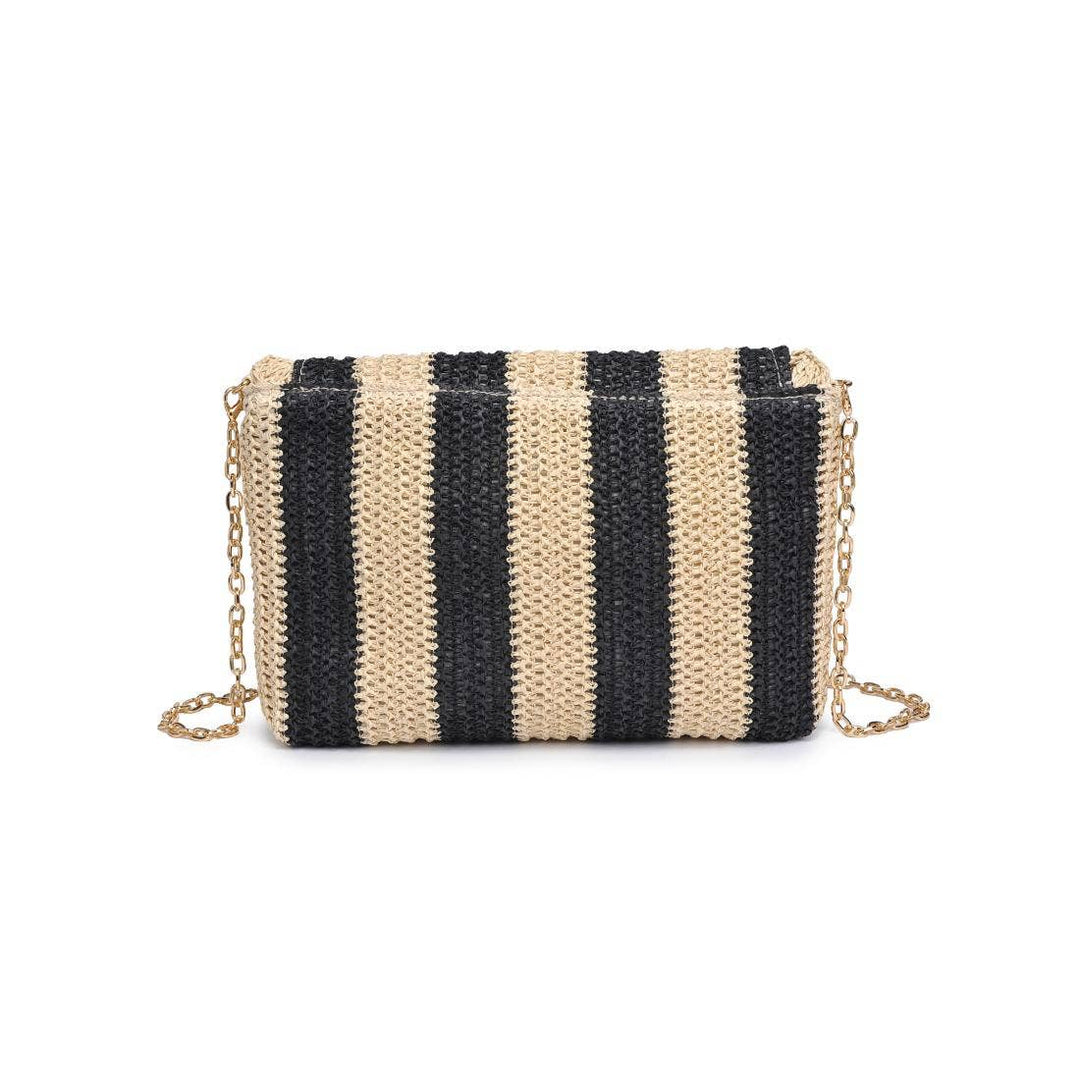 Winnie Woven Stripe Clutch