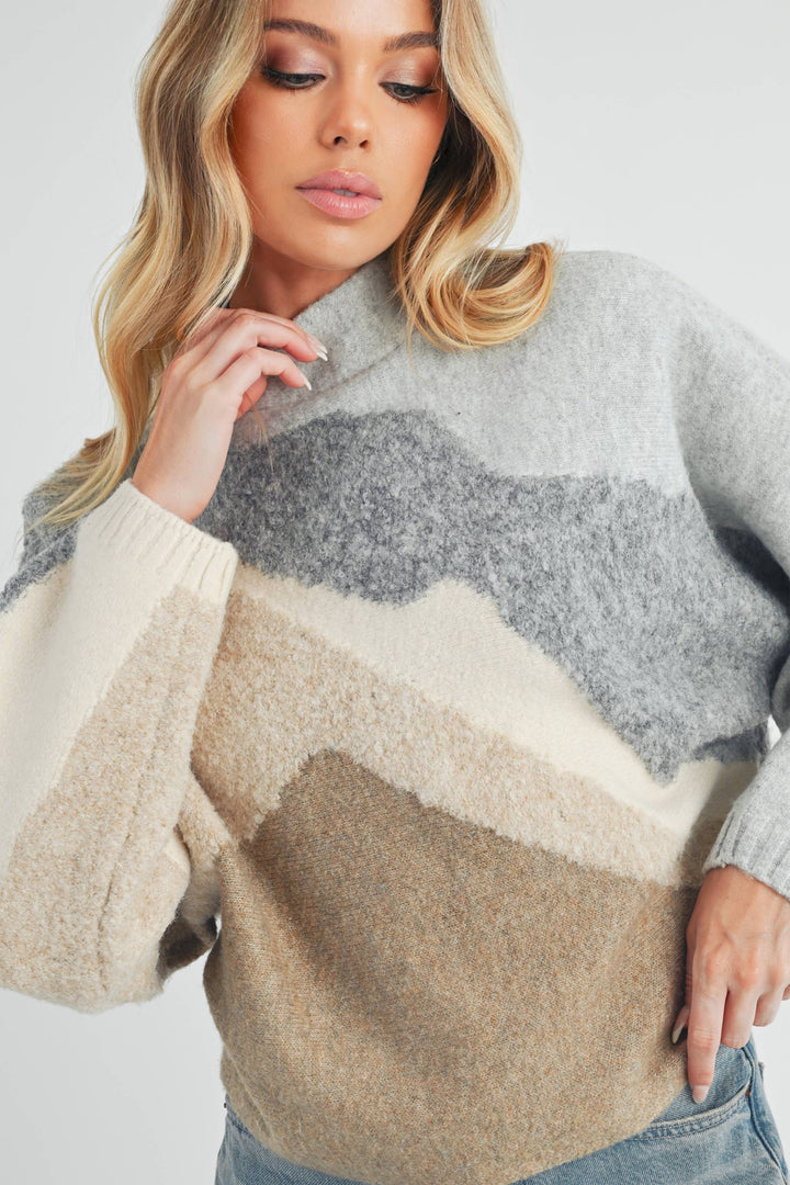 Sloane Color Block Sweater