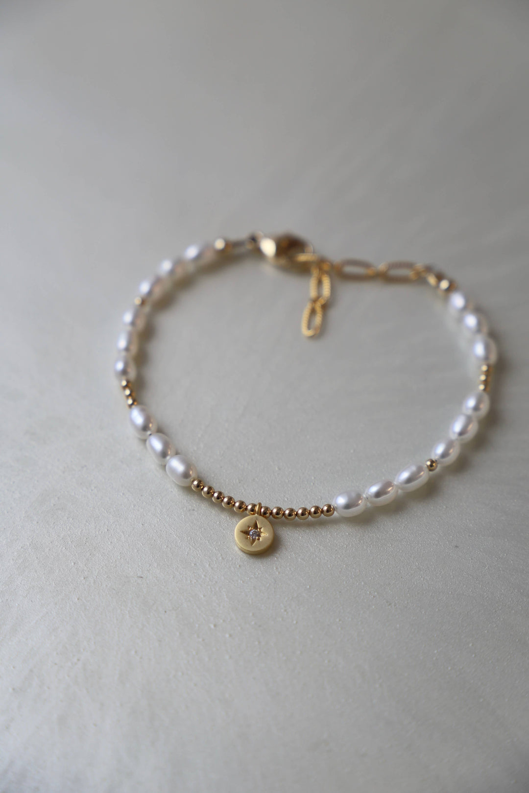 Katie Waltman Pearl Star Medallion Bracelet