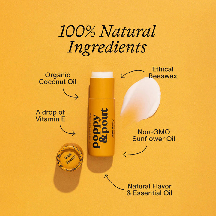 Poppy + Pout Lip Balm - Wild Honey