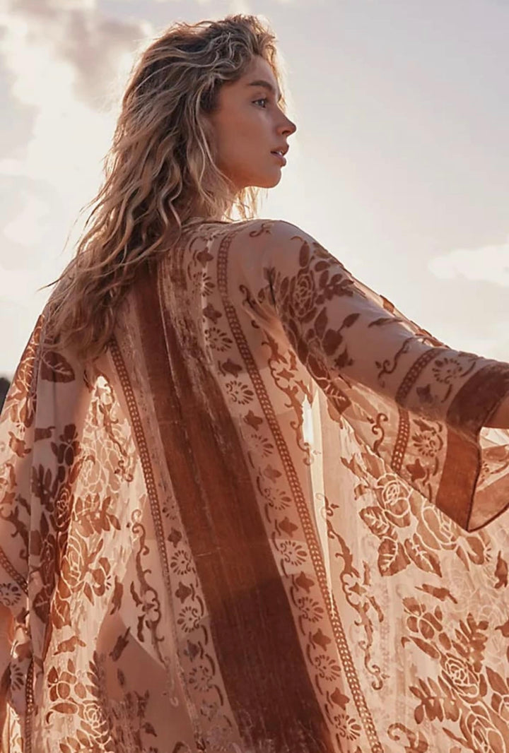 Velvet Crush Tapestry Kimono