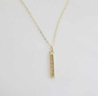 true by kristy jewelry - Lila CZ Necklace Gold Filled