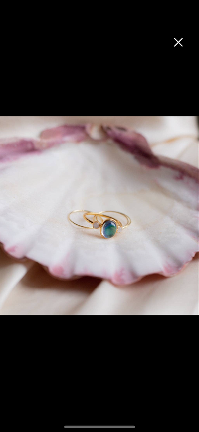 Honeycat Jewelry Bejeweled Mood Ring