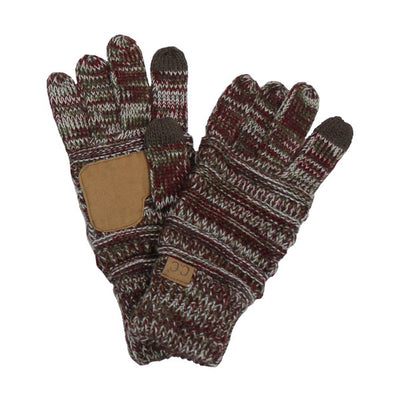 FINAL SALE CC Cable Knit Confetti Gloves