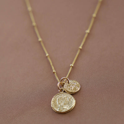 Katie Waltman Coin Charm Necklace