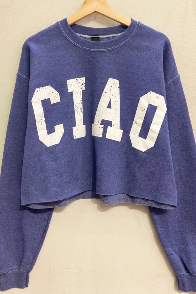 Sweet Claire - Ciao Cropped Sweatshirt